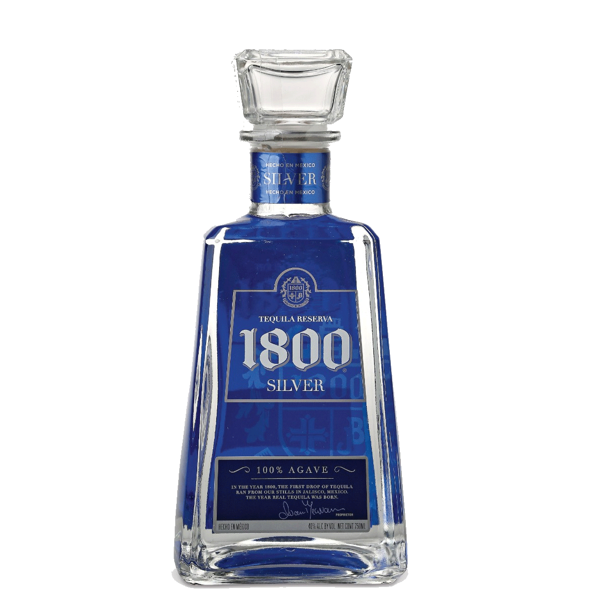 1800 Tequila Silver 100% Agave 38% 70cl