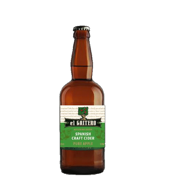 El Gaitero Pure Apple Spanish Craft Cider 5.5% 500ml Bottle