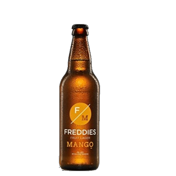 Freddie's Fruit Lager Mango 4% 500ml Bottle